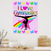  RAINBOW IK HOOR VAN GYMNASTISCH ONTWERP POSTER (Keuken)