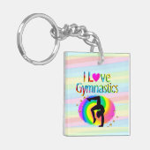 RAINBOW IK HOU VAN GYMNASTIEK SLEUTELHANGERS (Voorkant Links)