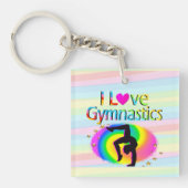 RAINBOW IK HOU VAN GYMNASTIEK SLEUTELHANGERS (Voorkant)