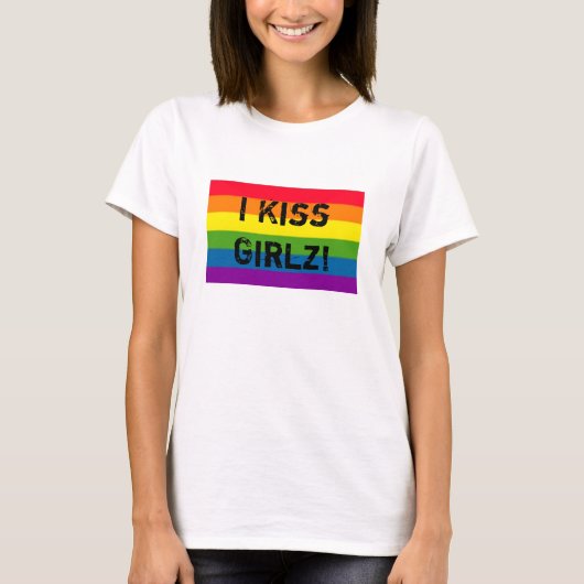 RAINBOW IK Kiss Girlz. T-shirt (Voorkant)