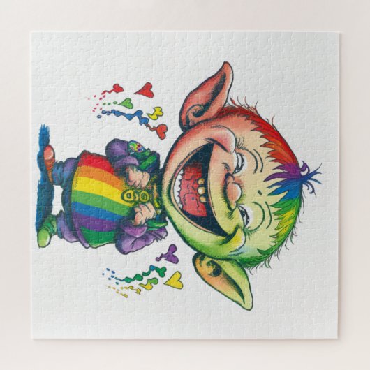 Rainbow Imp Elf Fantasy Puzzel (Horizontaal)