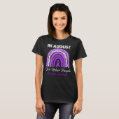 Rainbow In augustus Draag we Paarse overdosering T-shirt (Voorkant volledig)