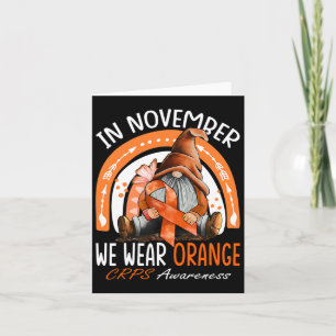 Rainbow In November Draag we Oranje CRPS Bewustzij Kaart