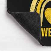 Rainbow In september Draag we Gold Childhood Cance Muismat (Hoek)