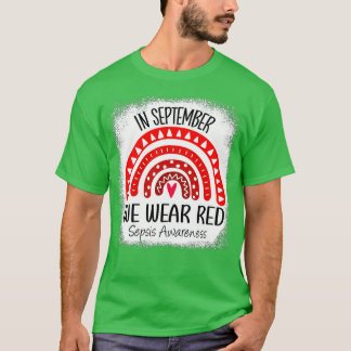 Rainbow In september Draag we het bewustzijn van R T-shirt