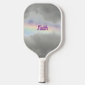 Rainbow in Storm Clouds Photographic Sky Pickleball Paddle (Achterkant)