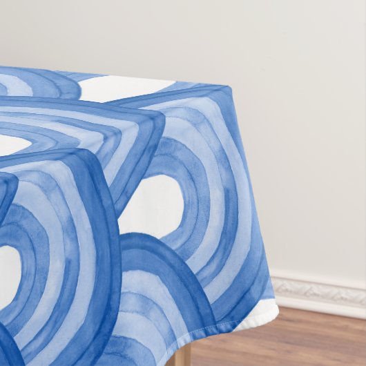Rainbow in watercolor - blue pattern tafelkleed (Voorbeeld)