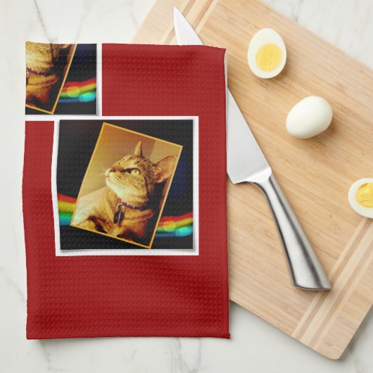 Rainbow Indigo Theedoek (Quarter Fold)