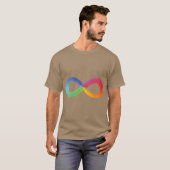 Rainbow Infinity Autisme Bewustzijn Neurodiversite T-shirt (Voorkant volledig)