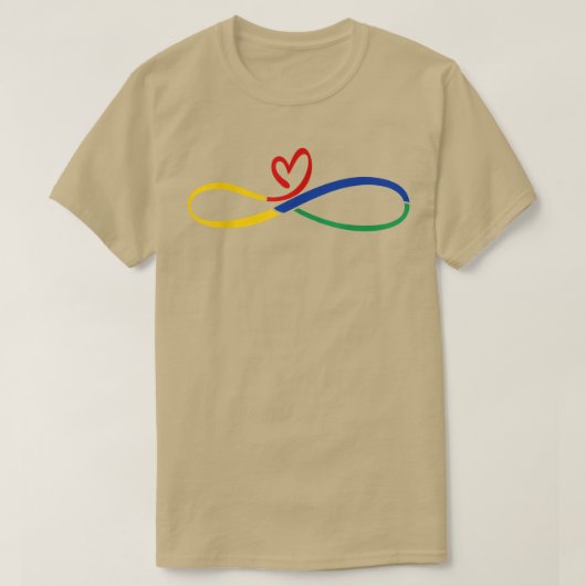 Rainbow Infinity Autistic Children ADHD Autism Awa T-shirt (Design voorkant)