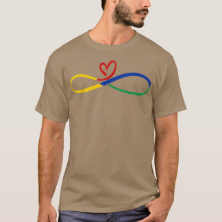 Rainbow Infinity Autistic Children ADHD Autism Awa T-shirt