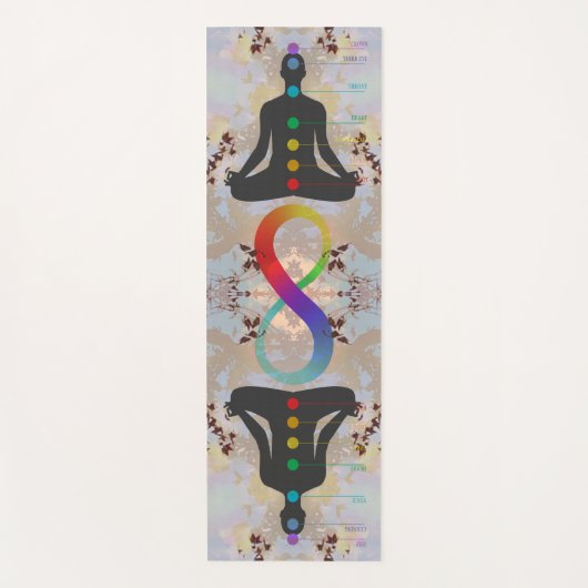 Rainbow Infinity Chakra Yogi Astral Body Yoga Mat (Voorkant)