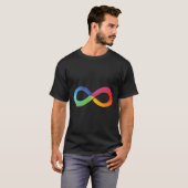 Rainbow Infinity Symbol Autisme Awareness Neurodiv T-shirt (Voorkant volledig)