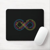 Rainbow Infinity Symbool Pride Autism Awareness Ne Muismat (Met muis)