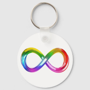 Rainbow Infinity symbool Sleutelhanger