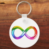Rainbow Infinity symbool Sleutelhanger (Voorkant)