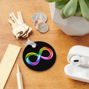 Rainbow Infinity symbool Sleutelhanger