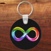 Rainbow Infinity symbool Sleutelhanger (Voorkant)