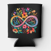 Rainbow Infinity Waterverf Flowers Autisme Blikjeskoeler (Voorkant)