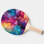 Rainbow Ink Ping Pong Paddle Tafeltennisbatje (Zijkant)