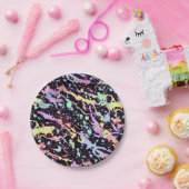 Rainbow Ink Splash Extreme : Papieren Bordje (Feest)