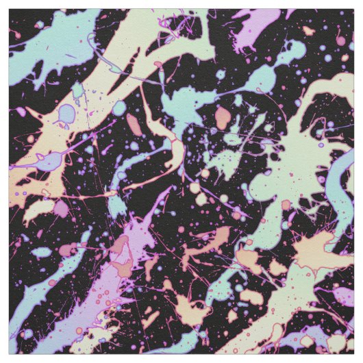 Rainbow Ink Splash Extreme : Stof (Swatch)