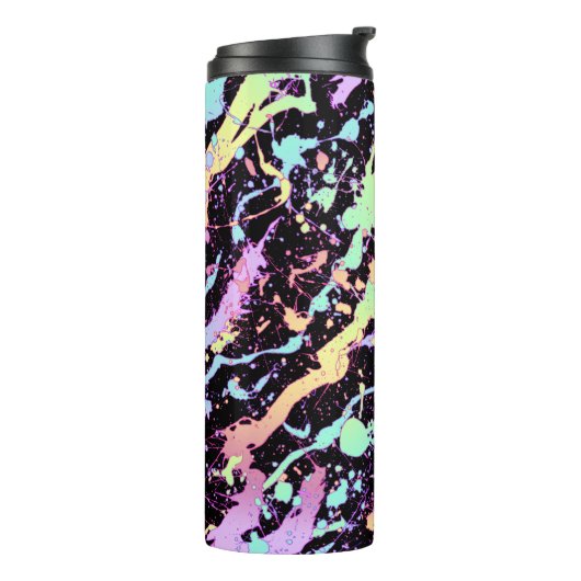 Rainbow Ink Splash Extreme : Thermosbeker (Gedraaid links)