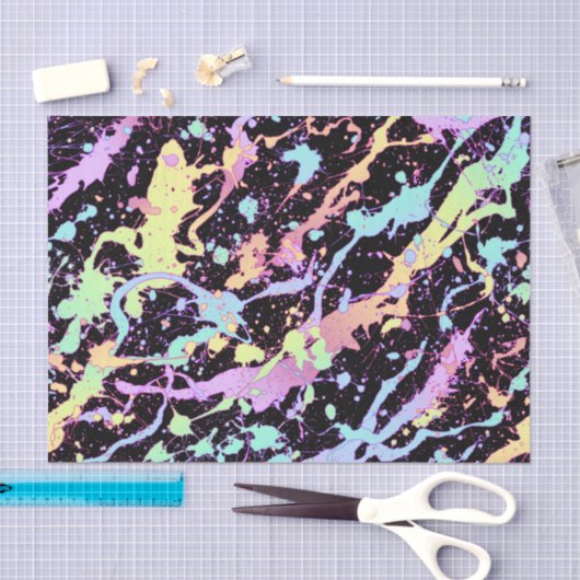 Rainbow Ink Splash Extreme : Tissuepapier (Craft)