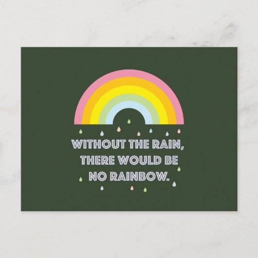 Rainbow-Inspirerend en Motivatie offerte Briefkaart (Voorkant)