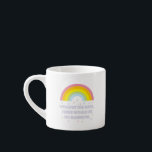 Rainbow-Inspirerend en Motivatie offerte Espresso Kop<br><div class="desc">Inspirerend en motivatie regenboog citaat van Gilbert Chesterton. "Als het regent op je parade,  kijk dan omhoog in plaats van omlaag. Zonder de regen zou er geen regenboog zijn."</div>