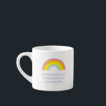 Rainbow-Inspirerend en Motivatie offerte Espresso Kop<br><div class="desc">Inspirerend en motivatie regenboog citaat van Gilbert Chesterton. "Als het regent op je parade, kijk dan omhoog in plaats van omlaag. Zonder de regen zou er geen regenboog zijn."</div>