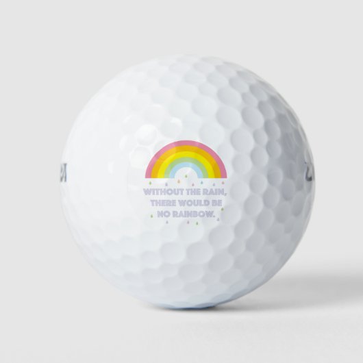 Rainbow-Inspirerend en Motivatie offerte Golfballen (Voorkant)