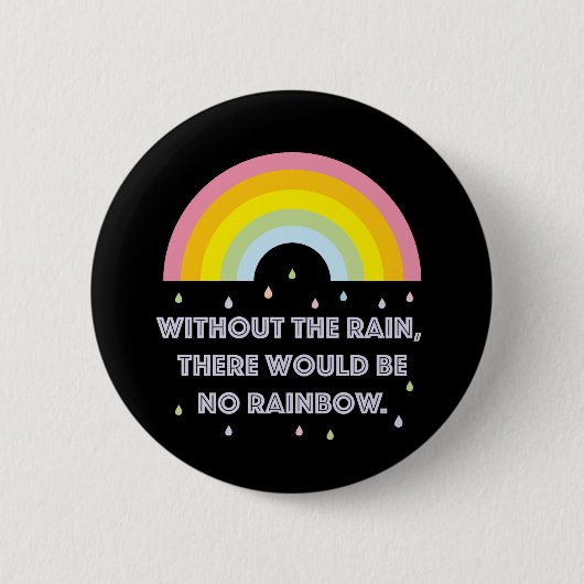 Rainbow-Inspirerend en Motivatie offerte Ronde Button 5,7 Cm (Voorkant)