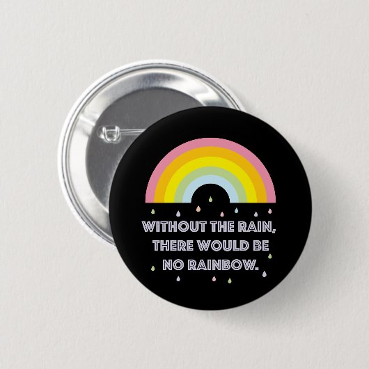 Rainbow-Inspirerend en Motivatie offerte Ronde Button 5,7 Cm (Voorkant /achterkant)