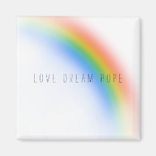 Rainbow Inspirerend Love Dream Hope Magneet