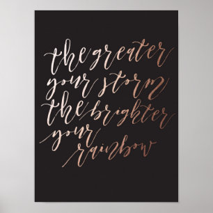 Rainbow Inspirerend Quote Art Print