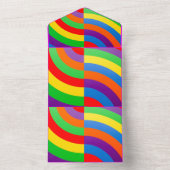 RAINBOW INVITATION GREETTING PAKKET ALL IN ONE UITNODIGING (Binnen)