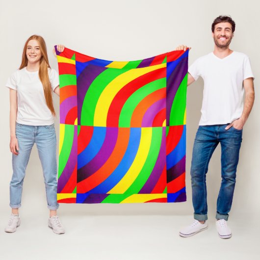 RAINBOW INVITATION GREETTING PAKKET FLEECE DEKEN (In situ)