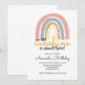 RAINBOW INVITE, onze kleine zonneschijn, RAINBOW p (Voorkant / Achterkant)