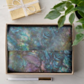 Rainbow Iridescent Abalone Beach Zee Shell Tissuepapier (Geschenk)