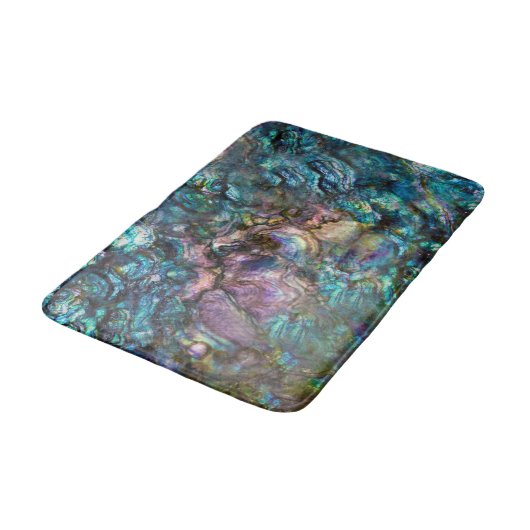 Rainbow Iridescent Abalone Zee Shell Badmat (Gekanteld)