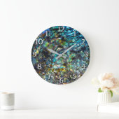 Rainbow Iridescent Abalone Zee Shell Grote Klok (Huis)