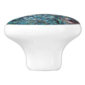 Rainbow Iridescent Abalone Zee Shell Keramische Knop (Zijkant)
