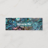 Rainbow Iridescent Abalone Zee Shell Mini Visitekaartje (Voorkant)