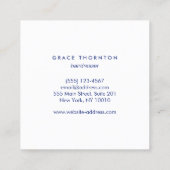 Rainbow Iridescent Abstract Vierkante Visitekaartje (Achterkant)