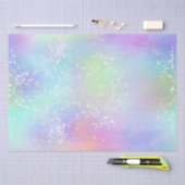 Rainbow Iridescent Folie en holografisch glitter Tissuepapier (Craft)