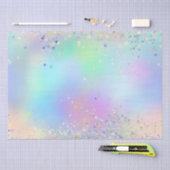 Rainbow Iridescent Folie en holografisch glitter Tissuepapier (Craft)