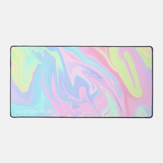 Rainbow Iridescent Large Extended Custom Bureaumat (Voorkant)