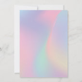 Rainbow Iridescent Pastel Geometrische Verjaardag Kaart (Achterkant)