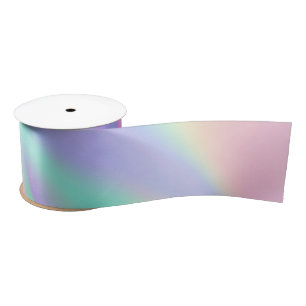Rainbow Iridscent Satijnen Lint